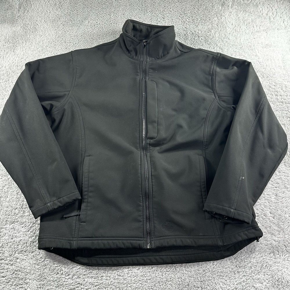 Red Kap Jacket Womens Medium Black Deluxe Soft Shell Water Resistant DWR Utility